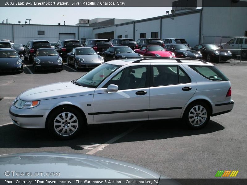 Silver Metallic / Charcoal Gray 2003 Saab 9-5 Linear Sport Wagon