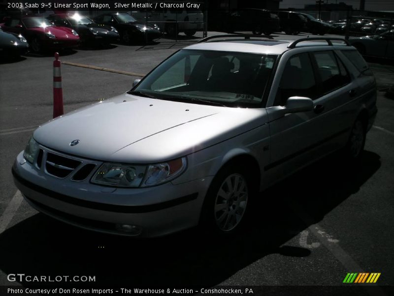 Silver Metallic / Charcoal Gray 2003 Saab 9-5 Linear Sport Wagon