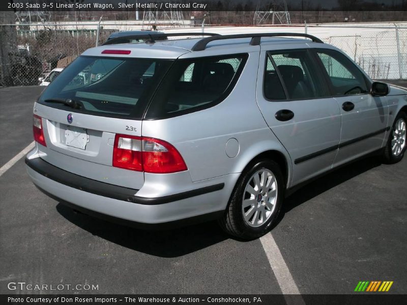 Silver Metallic / Charcoal Gray 2003 Saab 9-5 Linear Sport Wagon