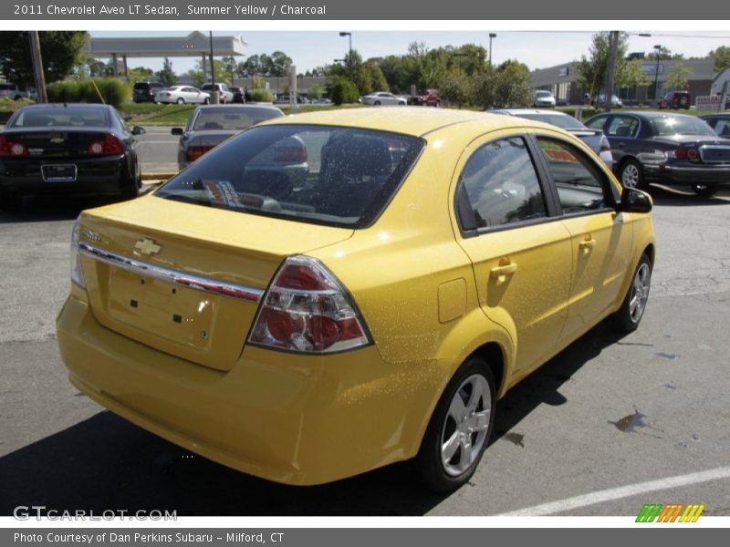 Summer Yellow / Charcoal 2011 Chevrolet Aveo LT Sedan