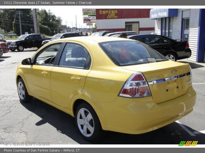 Summer Yellow / Charcoal 2011 Chevrolet Aveo LT Sedan