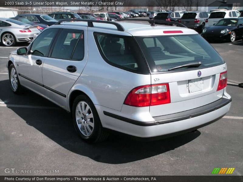 Silver Metallic / Charcoal Gray 2003 Saab 9-5 Linear Sport Wagon