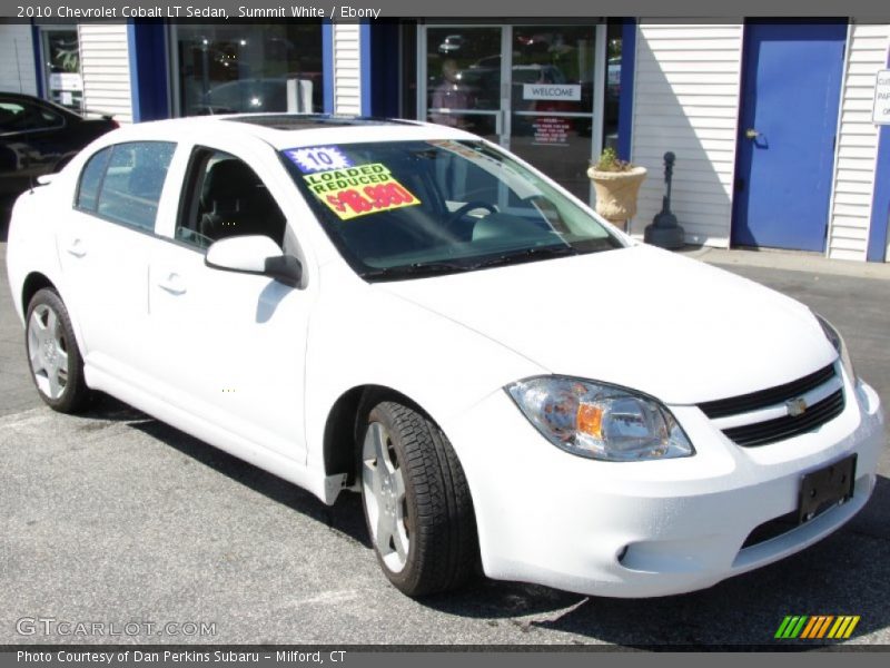 Summit White / Ebony 2010 Chevrolet Cobalt LT Sedan