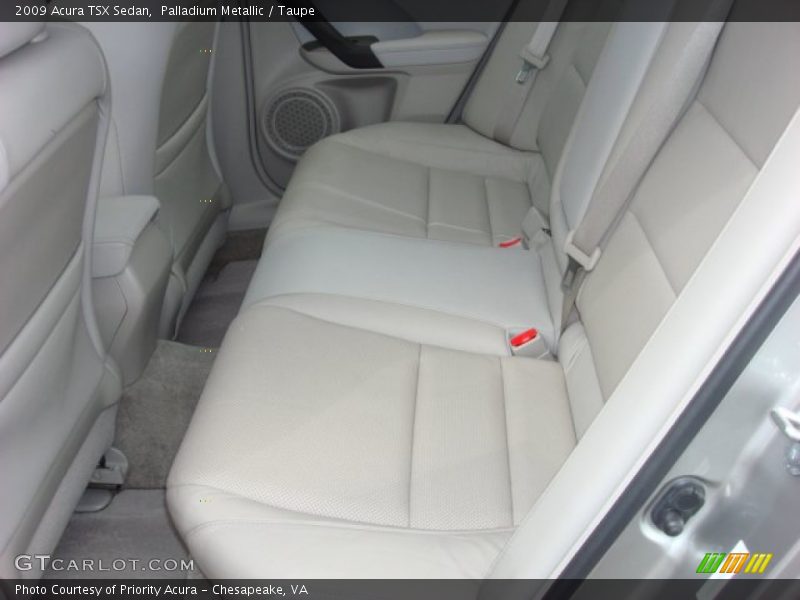 Palladium Metallic / Taupe 2009 Acura TSX Sedan