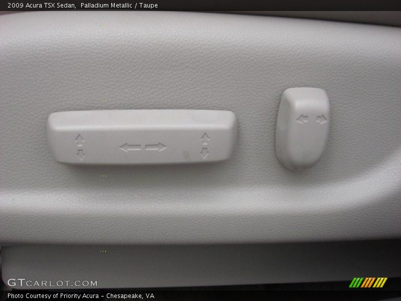Palladium Metallic / Taupe 2009 Acura TSX Sedan