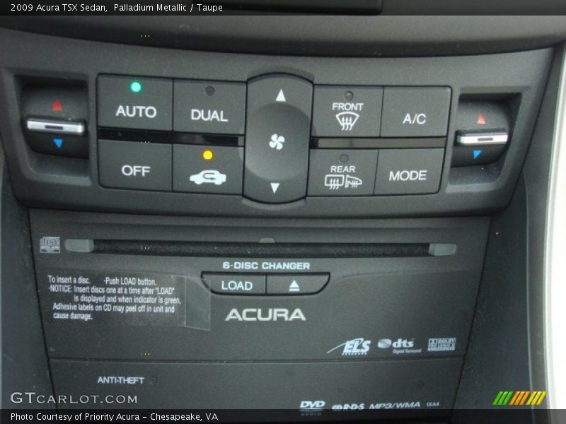 Palladium Metallic / Taupe 2009 Acura TSX Sedan