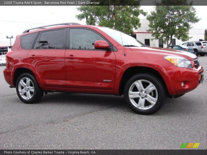 Barcelona Red Pearl / Dark Charcoal 2008 Toyota RAV4 Sport