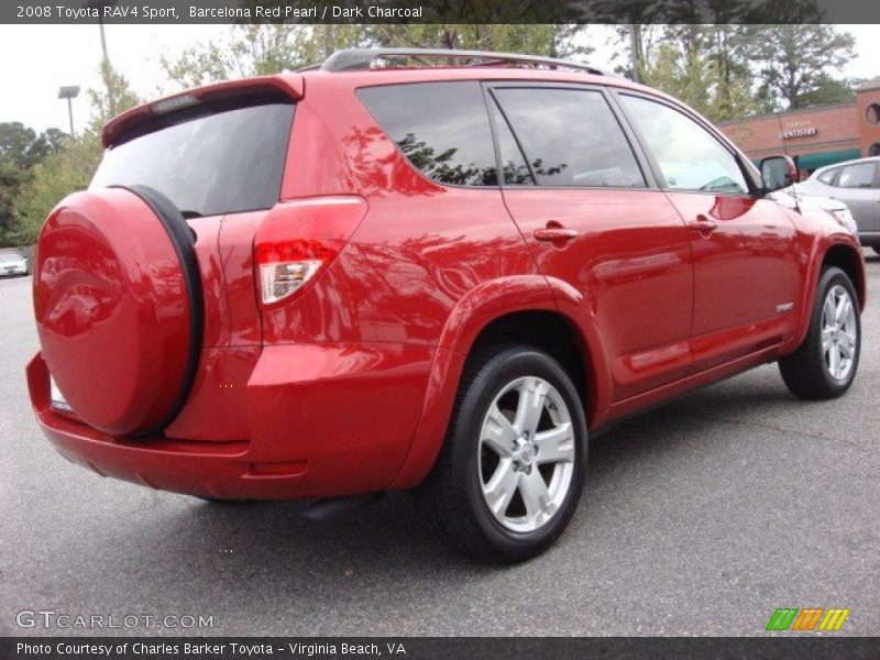 Barcelona Red Pearl / Dark Charcoal 2008 Toyota RAV4 Sport