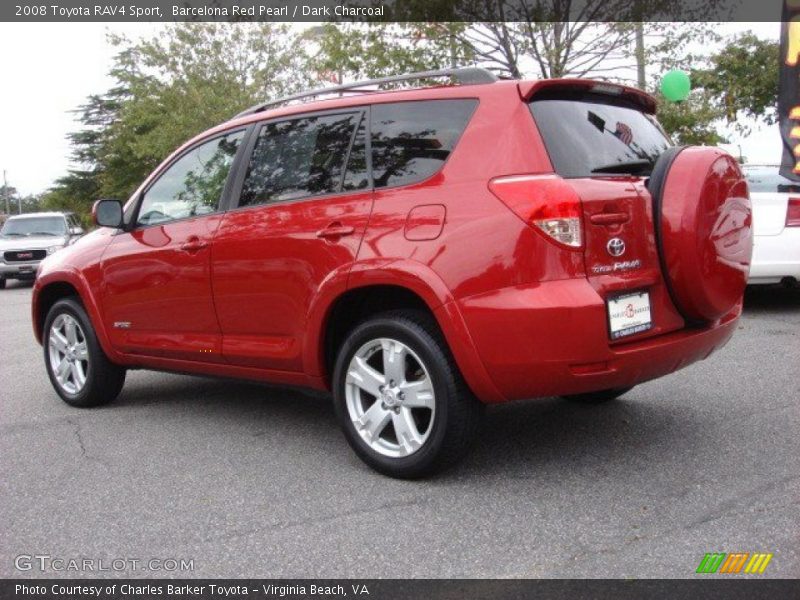 Barcelona Red Pearl / Dark Charcoal 2008 Toyota RAV4 Sport
