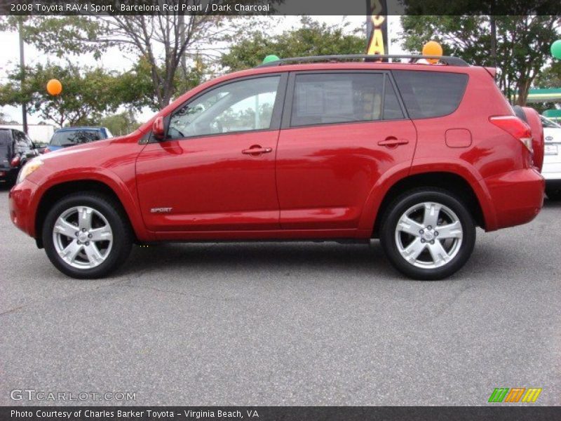 Barcelona Red Pearl / Dark Charcoal 2008 Toyota RAV4 Sport