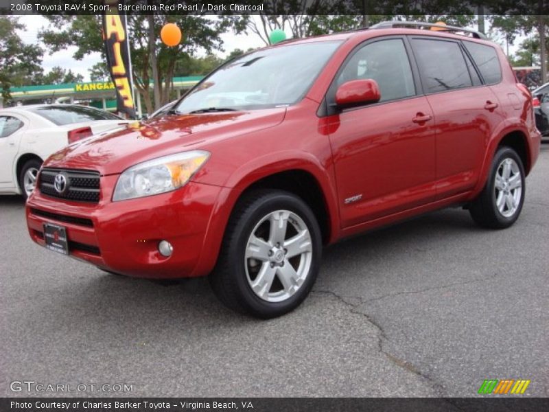 Barcelona Red Pearl / Dark Charcoal 2008 Toyota RAV4 Sport