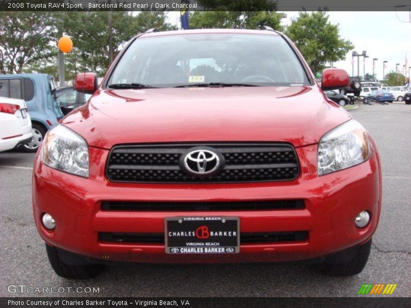 Barcelona Red Pearl / Dark Charcoal 2008 Toyota RAV4 Sport