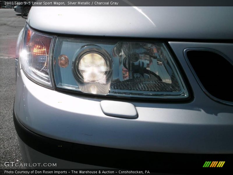 Silver Metallic / Charcoal Gray 2003 Saab 9-5 Linear Sport Wagon