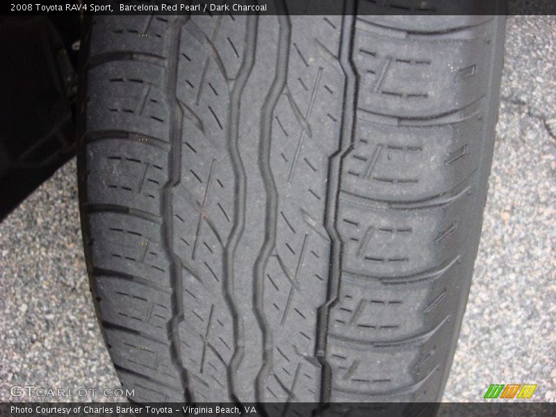 Barcelona Red Pearl / Dark Charcoal 2008 Toyota RAV4 Sport