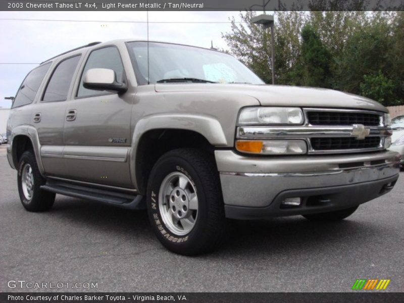 Light Pewter Metallic / Tan/Neutral 2003 Chevrolet Tahoe LT 4x4
