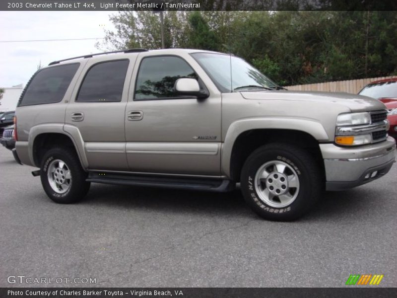 Light Pewter Metallic / Tan/Neutral 2003 Chevrolet Tahoe LT 4x4