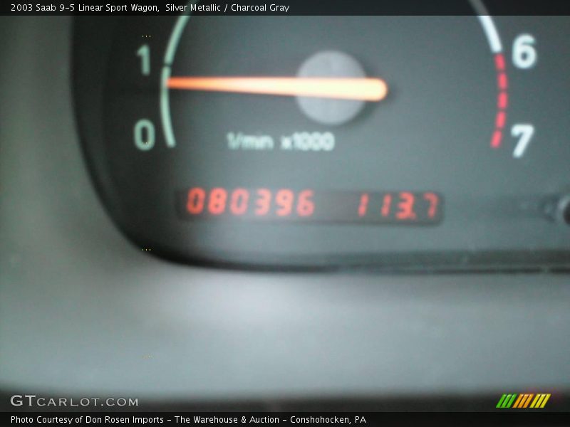 Silver Metallic / Charcoal Gray 2003 Saab 9-5 Linear Sport Wagon