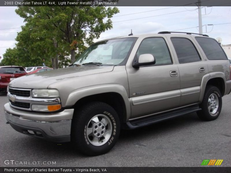 Light Pewter Metallic / Tan/Neutral 2003 Chevrolet Tahoe LT 4x4