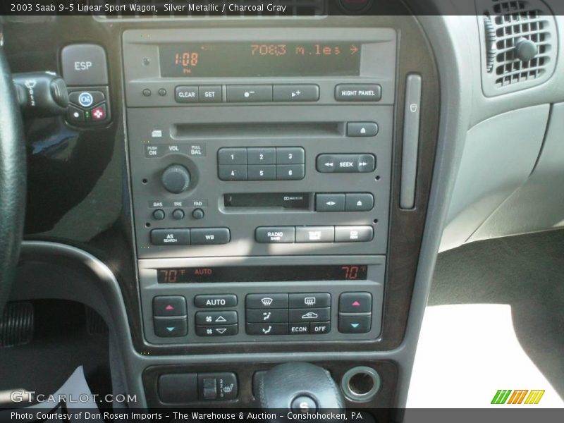 Silver Metallic / Charcoal Gray 2003 Saab 9-5 Linear Sport Wagon