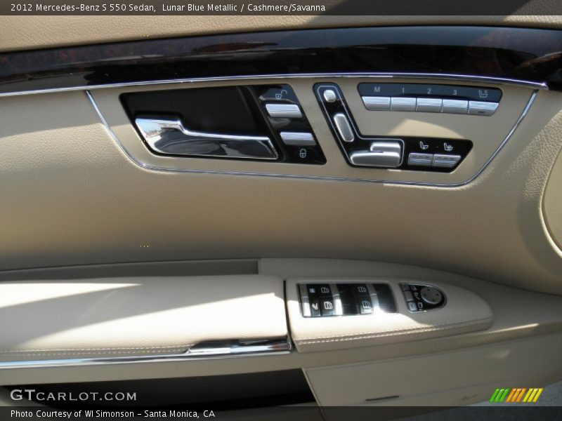 Lunar Blue Metallic / Cashmere/Savanna 2012 Mercedes-Benz S 550 Sedan