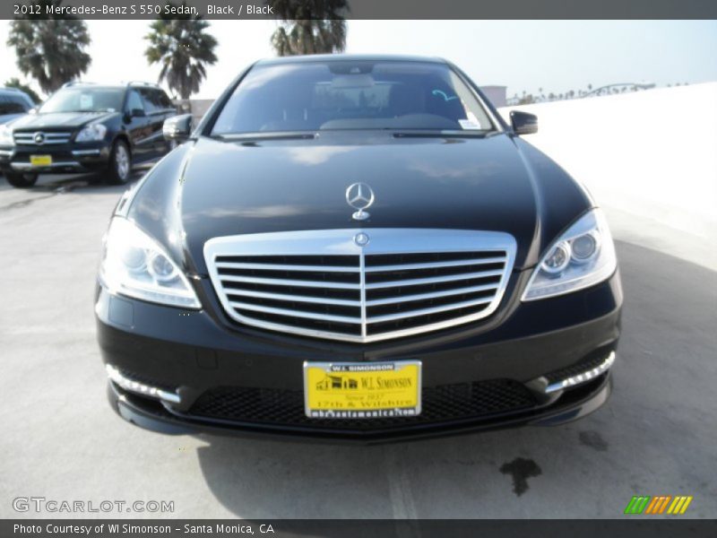 Black / Black 2012 Mercedes-Benz S 550 Sedan
