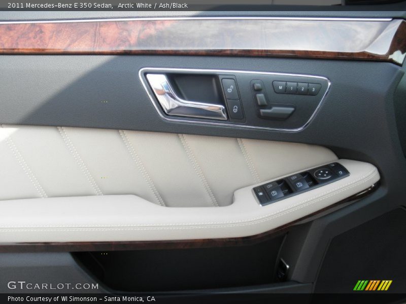 Arctic White / Ash/Black 2011 Mercedes-Benz E 350 Sedan