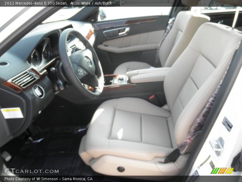 Arctic White / Ash/Black 2011 Mercedes-Benz E 350 Sedan