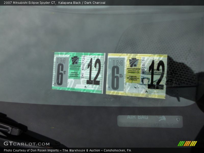 Kalapana Black / Dark Charcoal 2007 Mitsubishi Eclipse Spyder GT