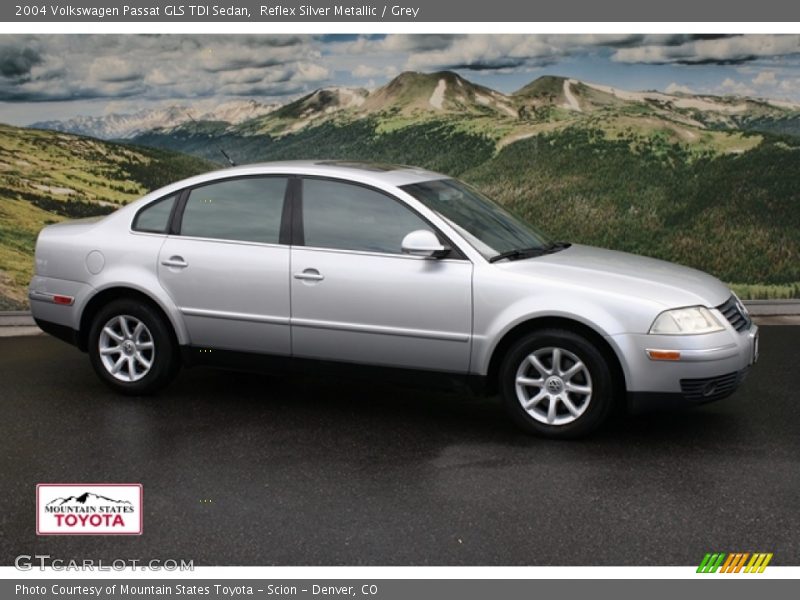 Reflex Silver Metallic / Grey 2004 Volkswagen Passat GLS TDI Sedan