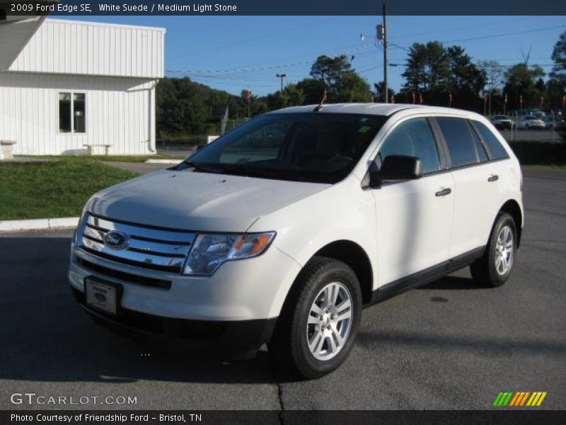 White Suede / Medium Light Stone 2009 Ford Edge SE