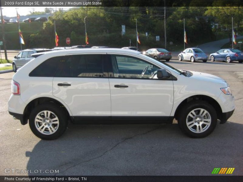 White Suede / Medium Light Stone 2009 Ford Edge SE