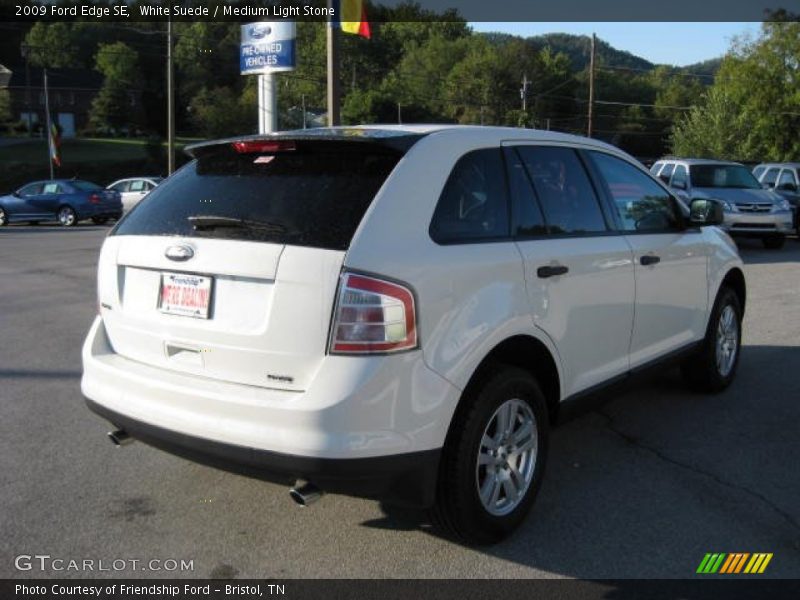 White Suede / Medium Light Stone 2009 Ford Edge SE
