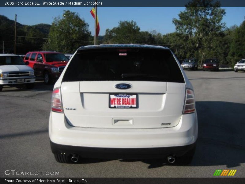 White Suede / Medium Light Stone 2009 Ford Edge SE