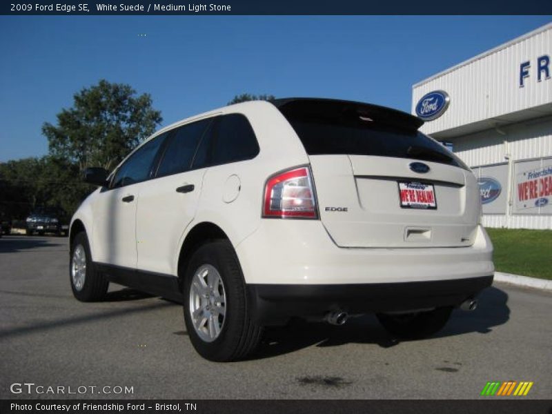 White Suede / Medium Light Stone 2009 Ford Edge SE