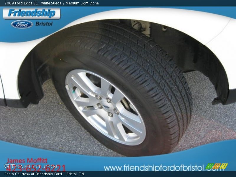 White Suede / Medium Light Stone 2009 Ford Edge SE