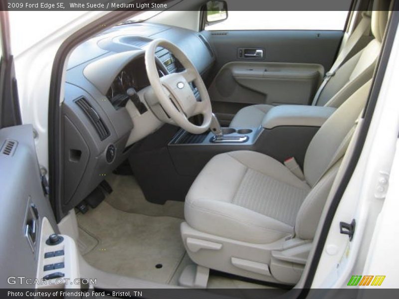 White Suede / Medium Light Stone 2009 Ford Edge SE