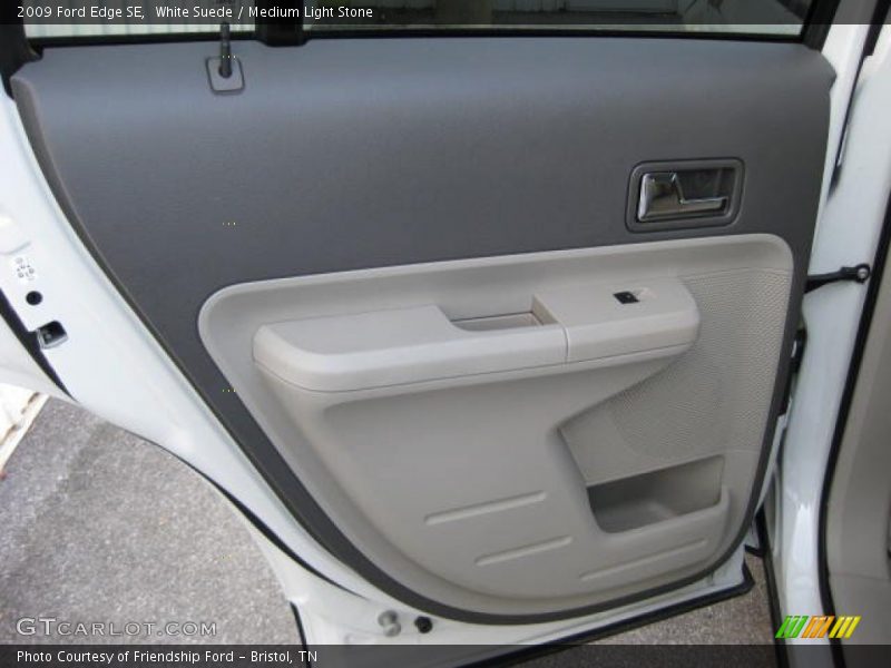 White Suede / Medium Light Stone 2009 Ford Edge SE