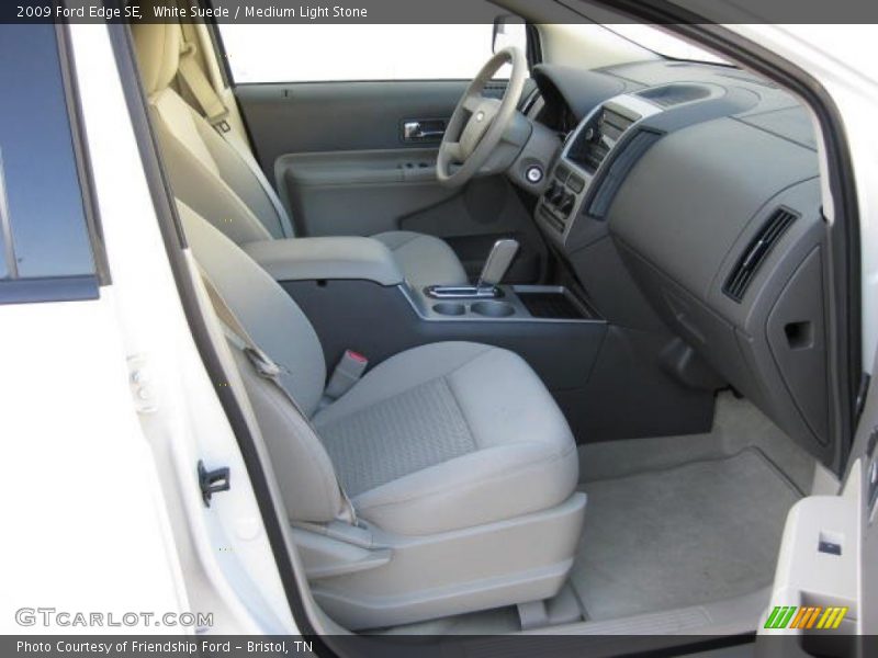 White Suede / Medium Light Stone 2009 Ford Edge SE