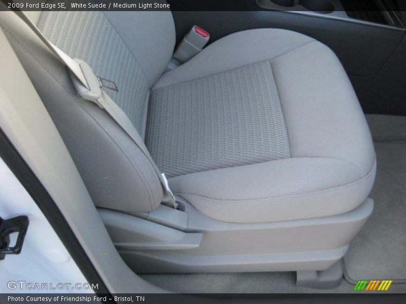 White Suede / Medium Light Stone 2009 Ford Edge SE