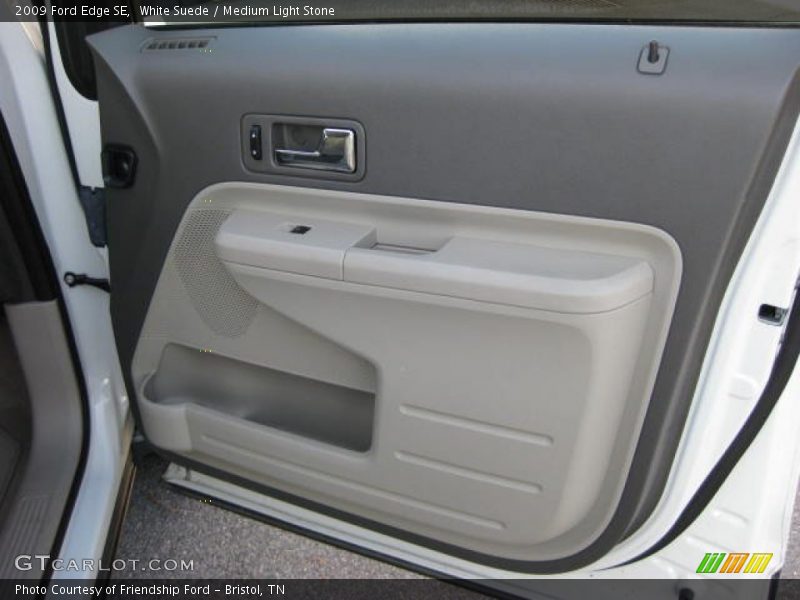 White Suede / Medium Light Stone 2009 Ford Edge SE