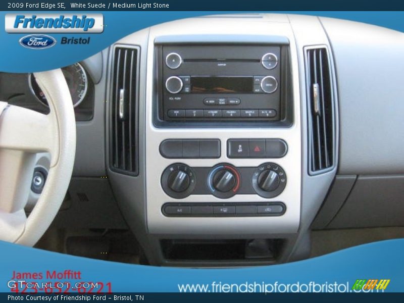 White Suede / Medium Light Stone 2009 Ford Edge SE