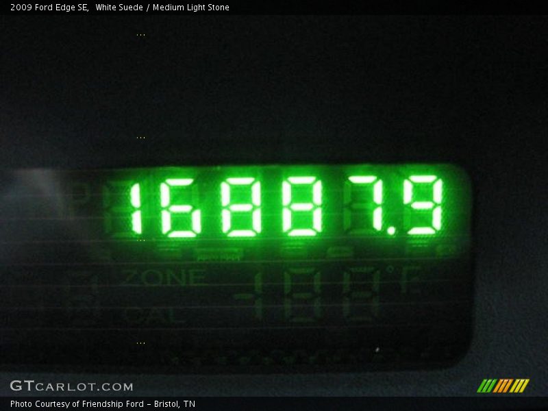 White Suede / Medium Light Stone 2009 Ford Edge SE