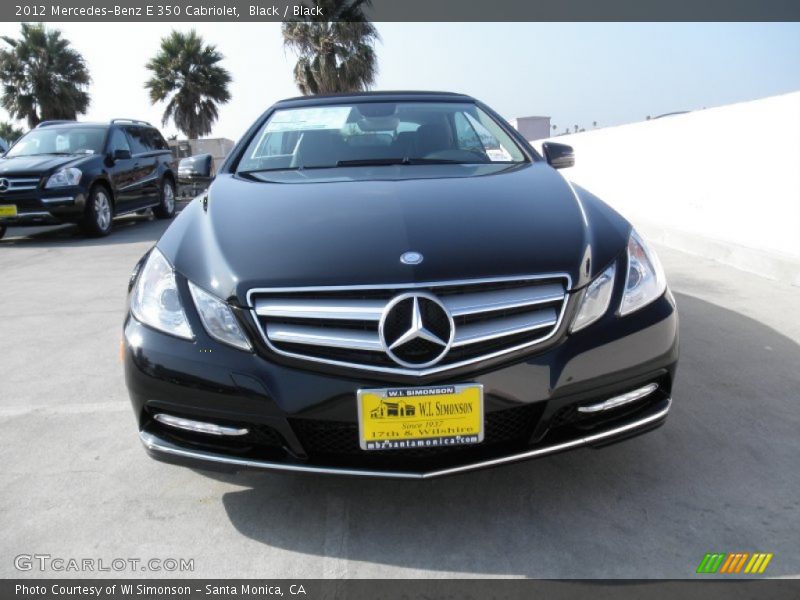 Black / Black 2012 Mercedes-Benz E 350 Cabriolet