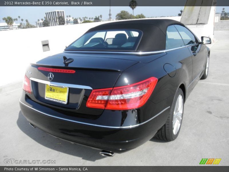 Black / Black 2012 Mercedes-Benz E 350 Cabriolet