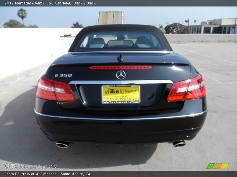 Black / Black 2012 Mercedes-Benz E 350 Cabriolet