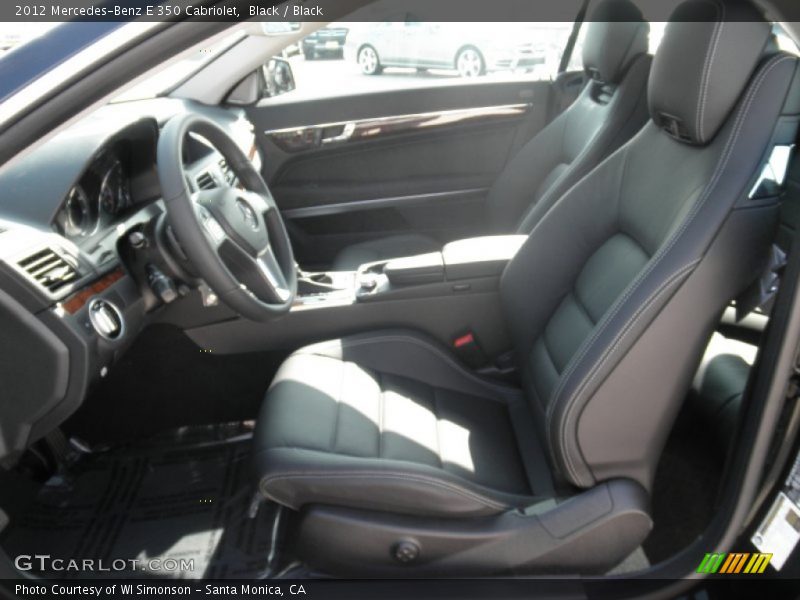  2012 E 350 Cabriolet Black Interior