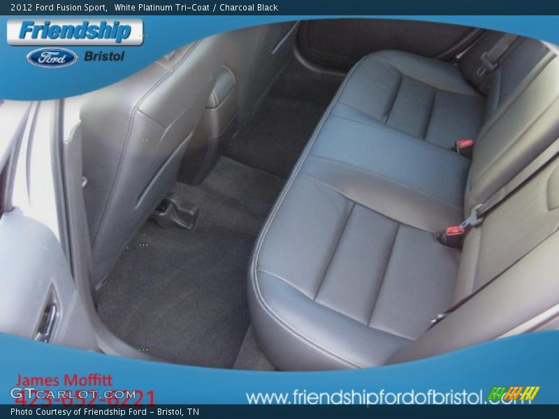 White Platinum Tri-Coat / Charcoal Black 2012 Ford Fusion Sport