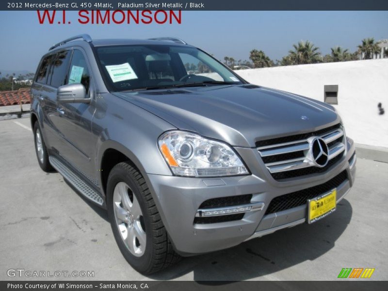 Paladium Silver Metallic / Black 2012 Mercedes-Benz GL 450 4Matic