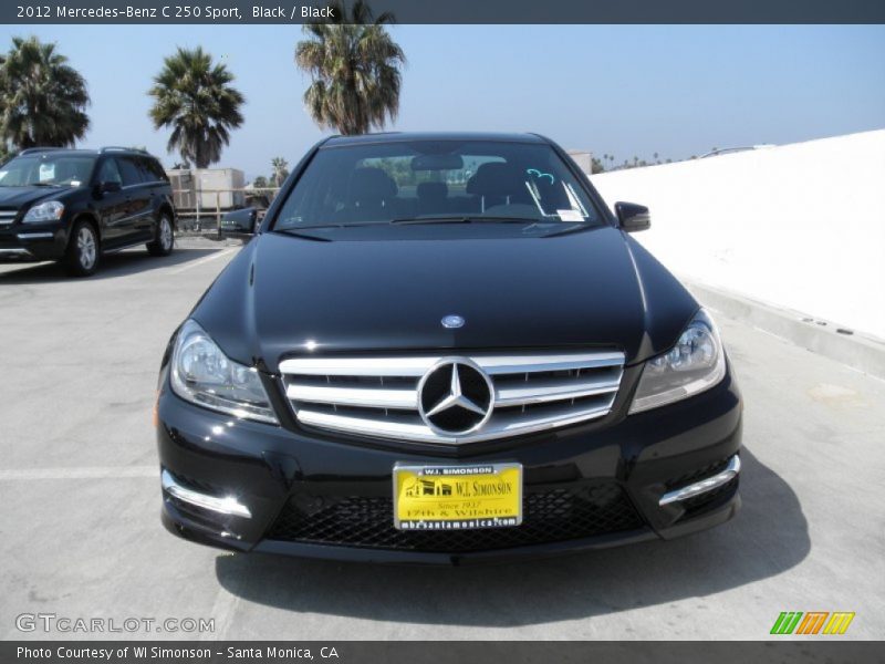 Black / Black 2012 Mercedes-Benz C 250 Sport