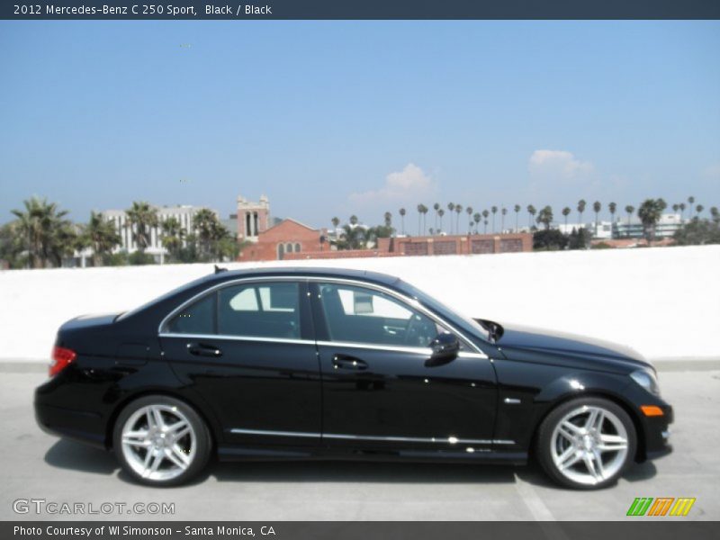Black / Black 2012 Mercedes-Benz C 250 Sport